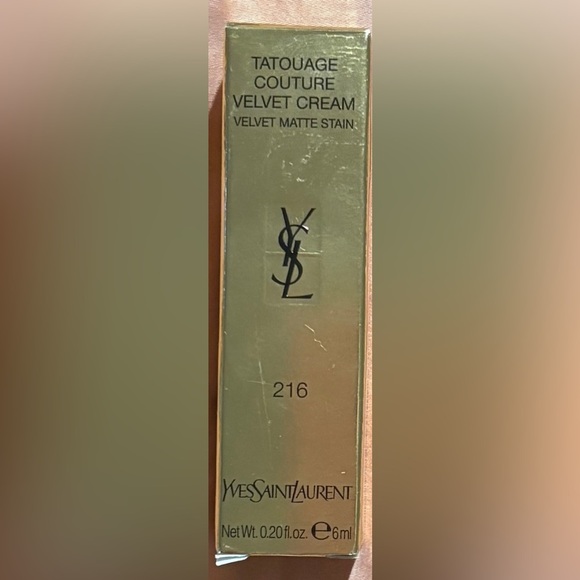 NWT •Yves Saint Laurent Tatouage Couture Velvet Matte Lipstick • 216 Nude Emblem - Picture 5 of 7